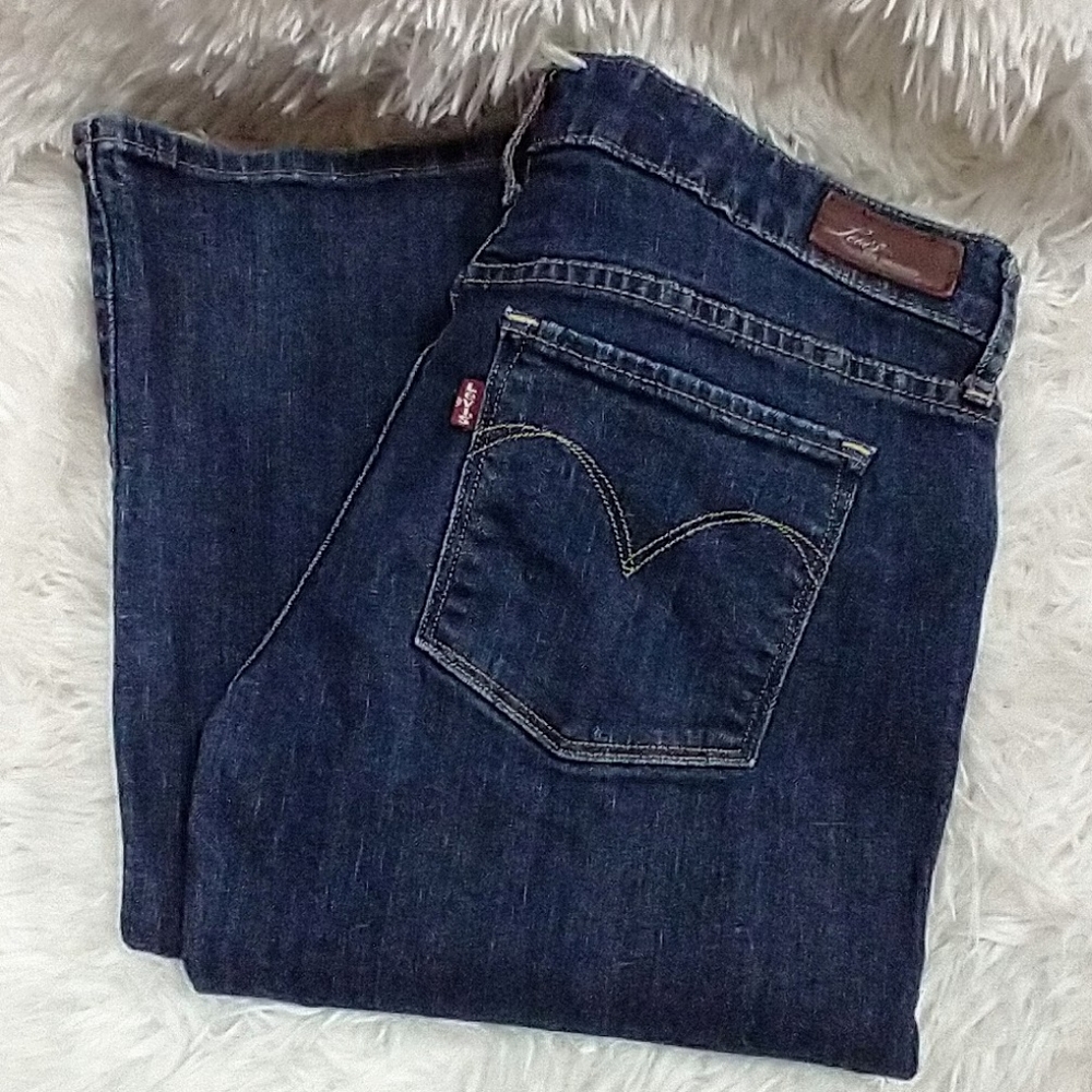 Levi Denim Jeans Slight Curve Flare San Francisco Dark Wash 28